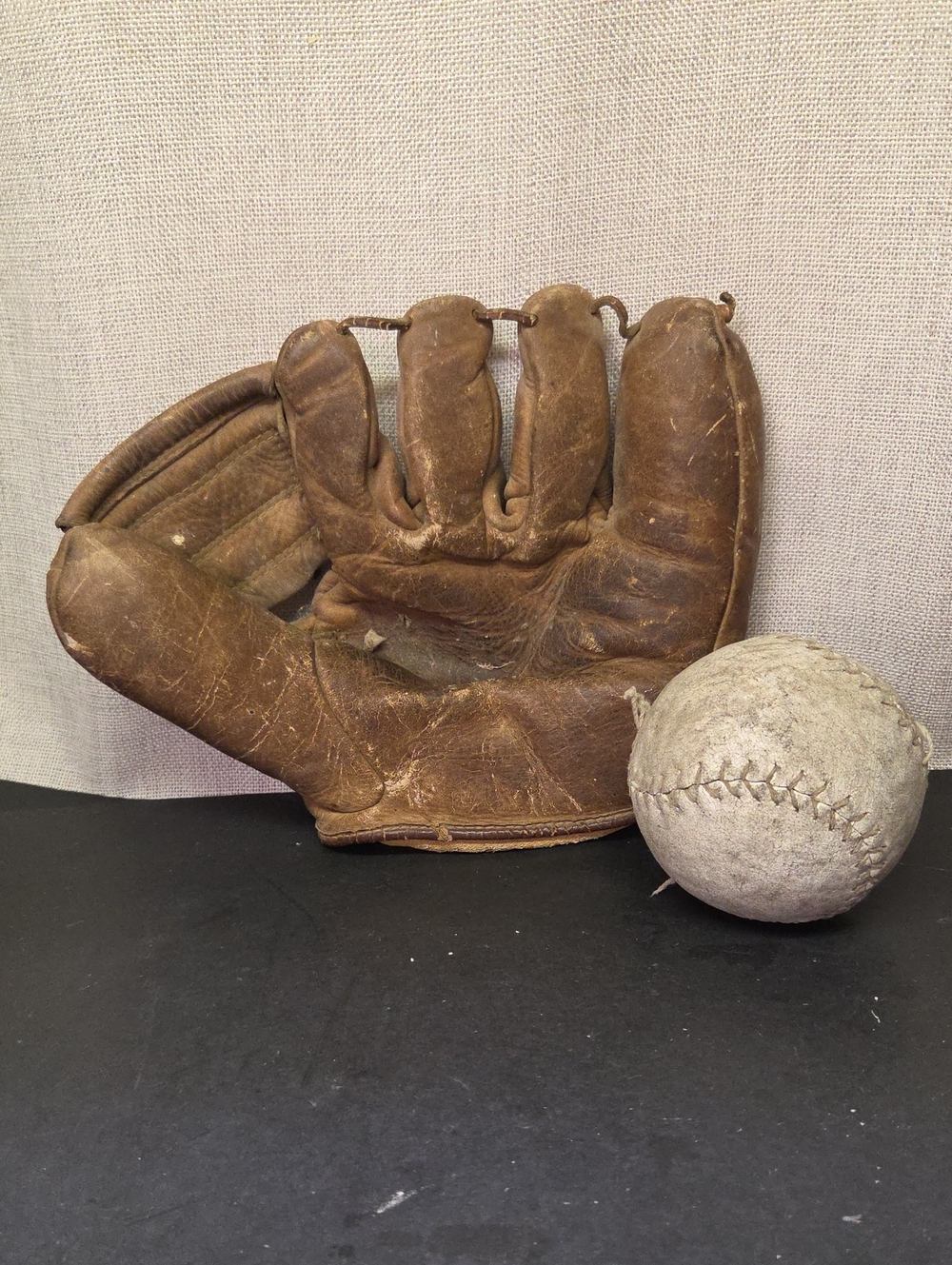 1940s 1950s Old Vintage Baseball Glove